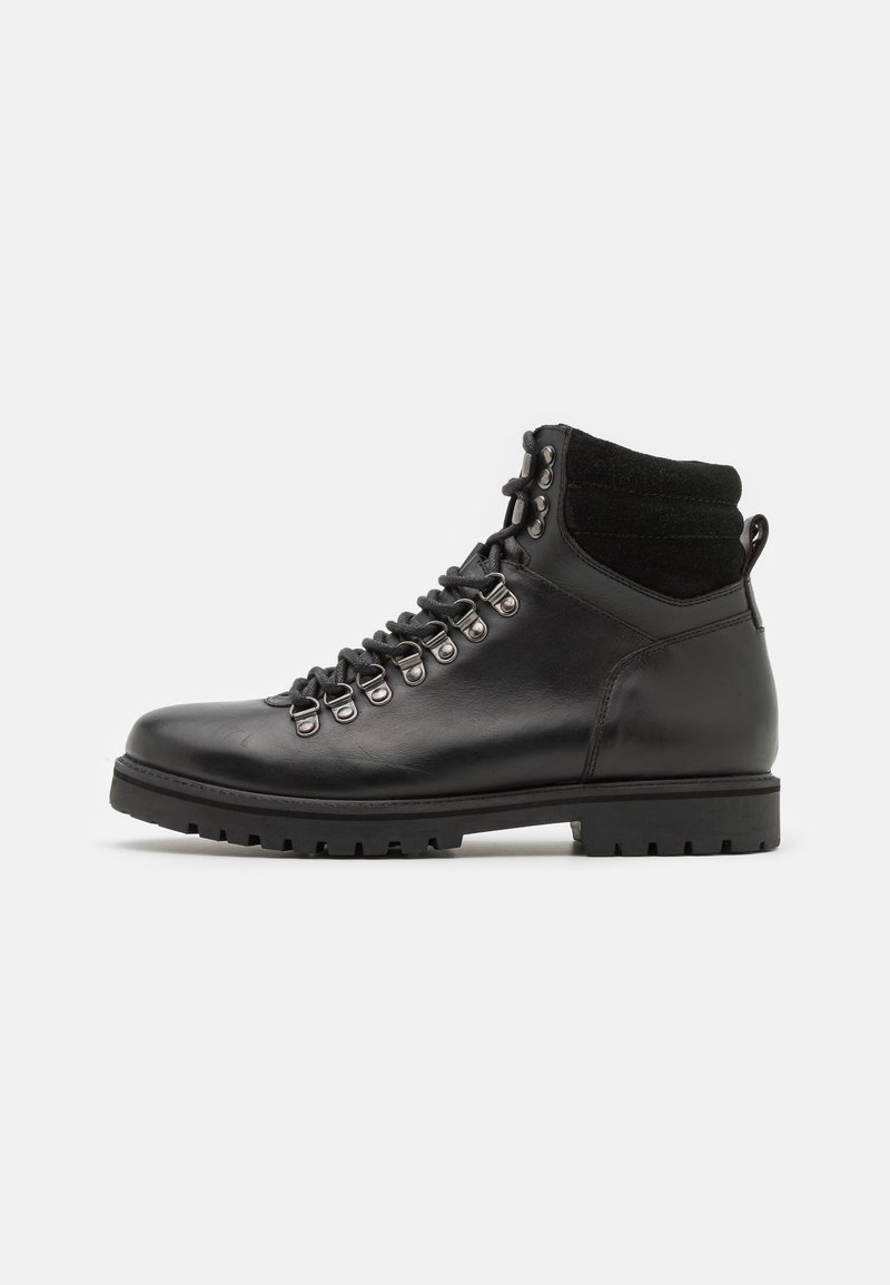 Zign LEATHER UNISEX - Lace-up ankle boots - black - Zalando.ie