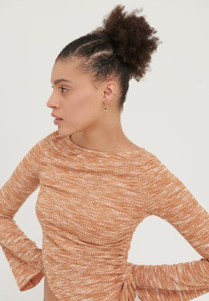 Even&Odd Top s dlhým rukávom - orange