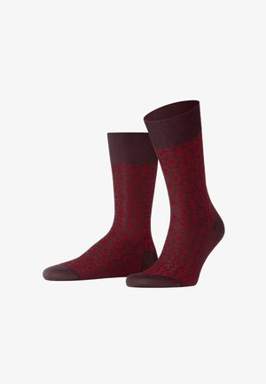 FALKE, ARTWORK TIE - Socken - bordeaux