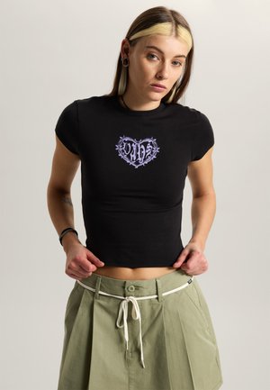 Vans, BARBED HEART W. - T-shirt print - black