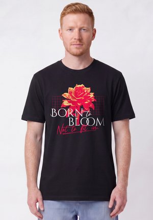 watapparel, BORN TO BLOOM UNISEX - T-Shirt print - black