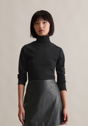 TURTLENECK - Long sleeved top - black