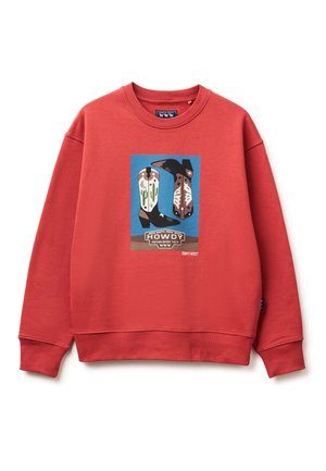 United Colors of Benetton, WESTERN PRINT SWEATSHIRT. - Sweatshirt - red