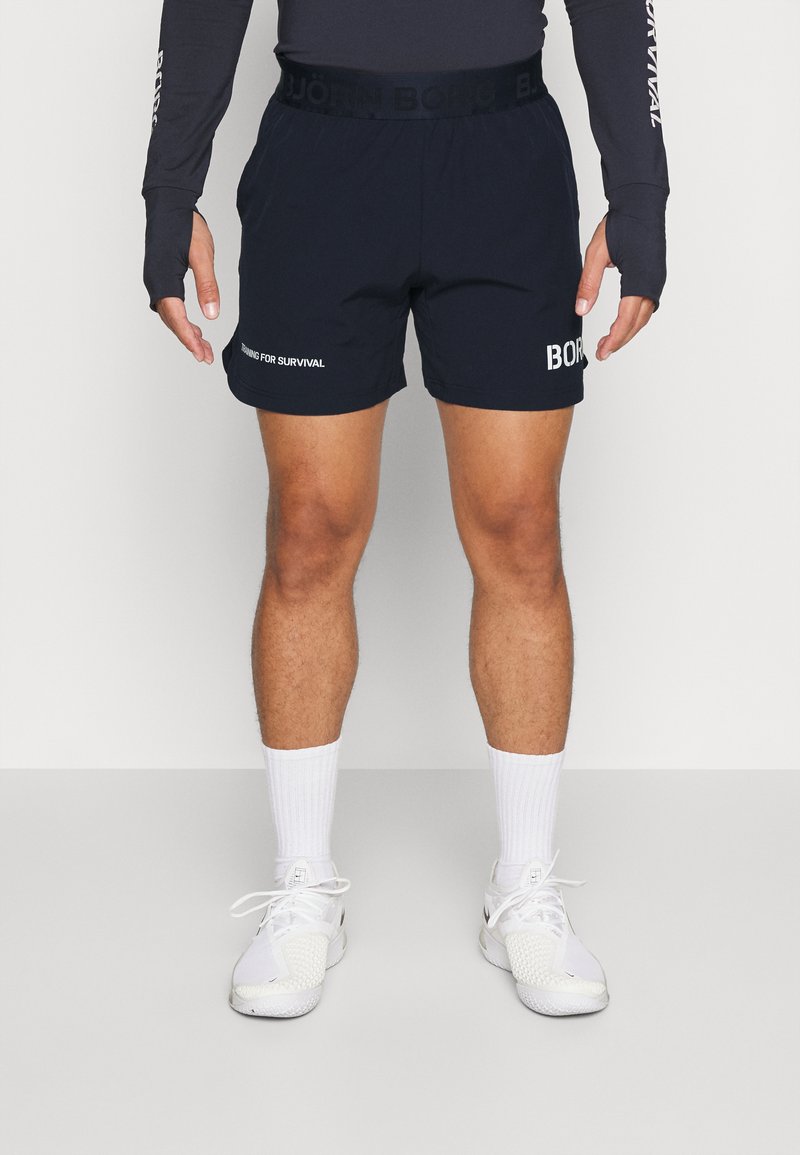 Björn Borg ESSENTIAL ACTIVE - Korte broeken - black beauty/zwart