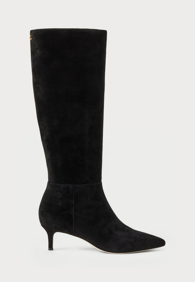 Lauren Ralph Lauren MCKAY SUEDE TALL BOOT HEEL - Boots - black