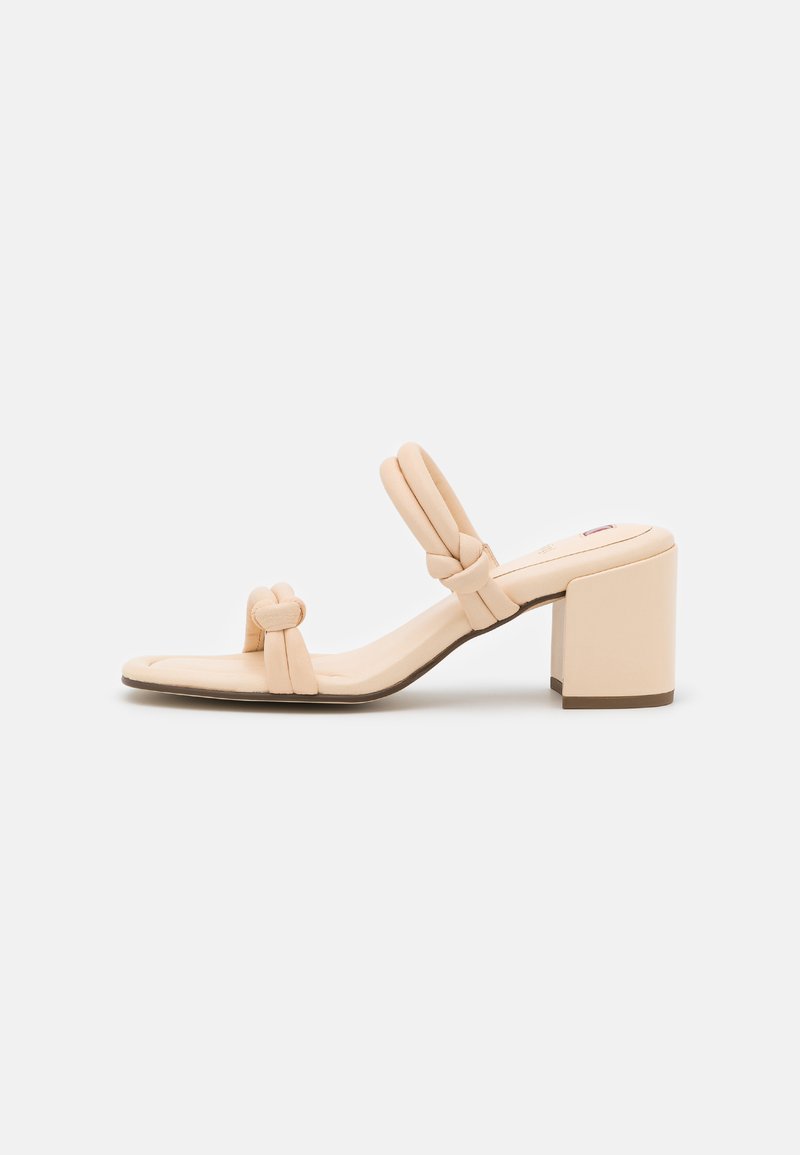 Damen Flache Pantoletten | Högl GRACE Pantolette hoch butter/offwhite - NP29991 Damen Flache Pantoletten | Högl GRACE Pantolette hoch butter/offwhite - NP29991