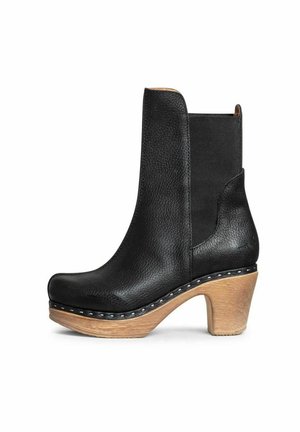 LEIA - Enkellaarsjes met plateauzool - black