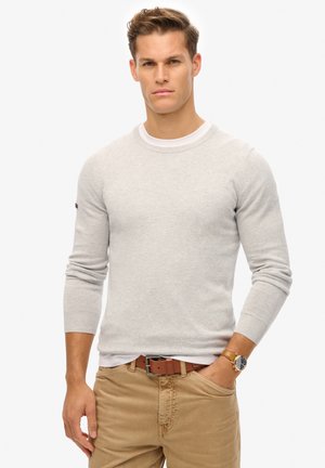 Superdry & Co ESSENTIALS LIGHTWEIGHT CREW - Striktrøje - cadet grey marl