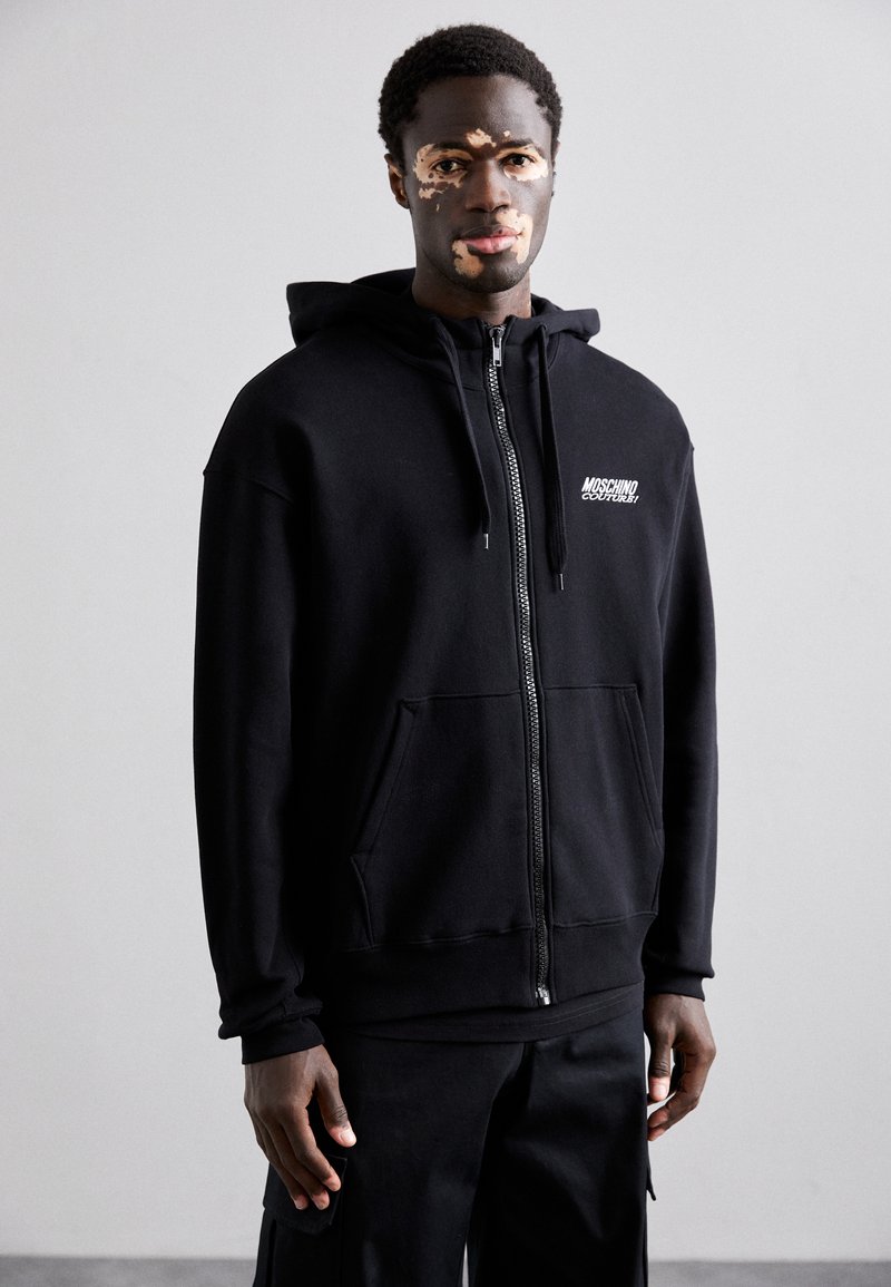 Sweat Zippé Noir Moto Jeanswear Taille L - 1/4 Zip, 100% Coton, Occasion Parfait état