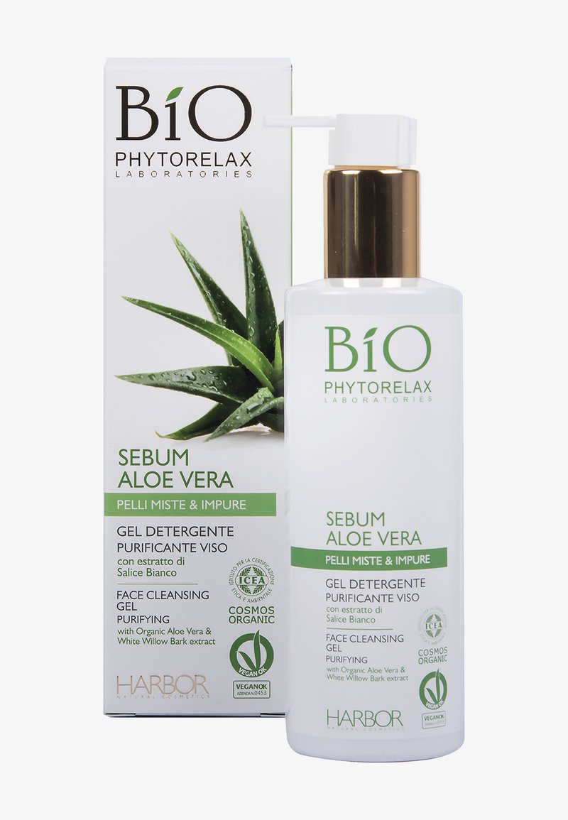 Phytorelax - SEBUM ALOE VERA VEGAN & ORGANIC FACE CLEANSING GEL - Gel detergente, Ingrandire