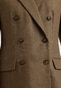 Lauren Ralph Lauren HOUNDSTOOTH DOUBLE BREASTED TWILL BLAZER - Blézer - brown