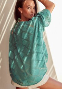 Next CROCHET  REGULAR FIT - Kardigán - teal blue