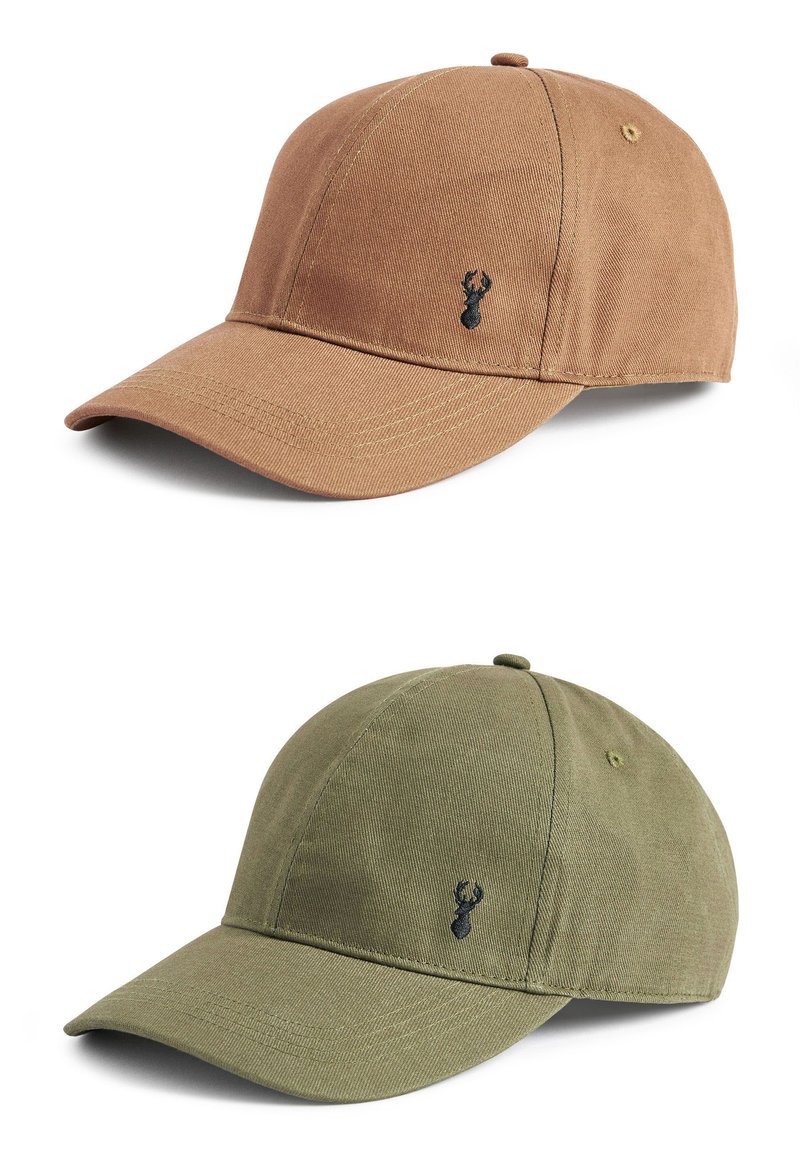 Next CAPS 2 PACK Caps khaki green tan brown/brun Zalando.dk