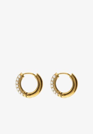 My Jewellery, EARRINGS WITH MINI IMITATION PEARLS - Oorbellen - gold-coloured stainless steel