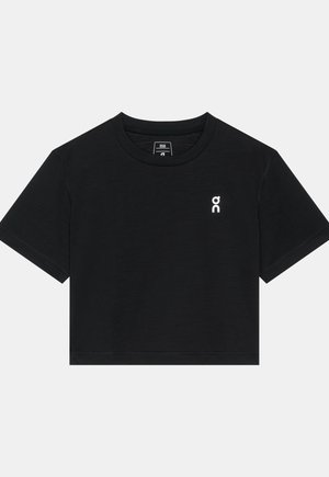On, TRAIN-T CROP - T-shirt basique - black