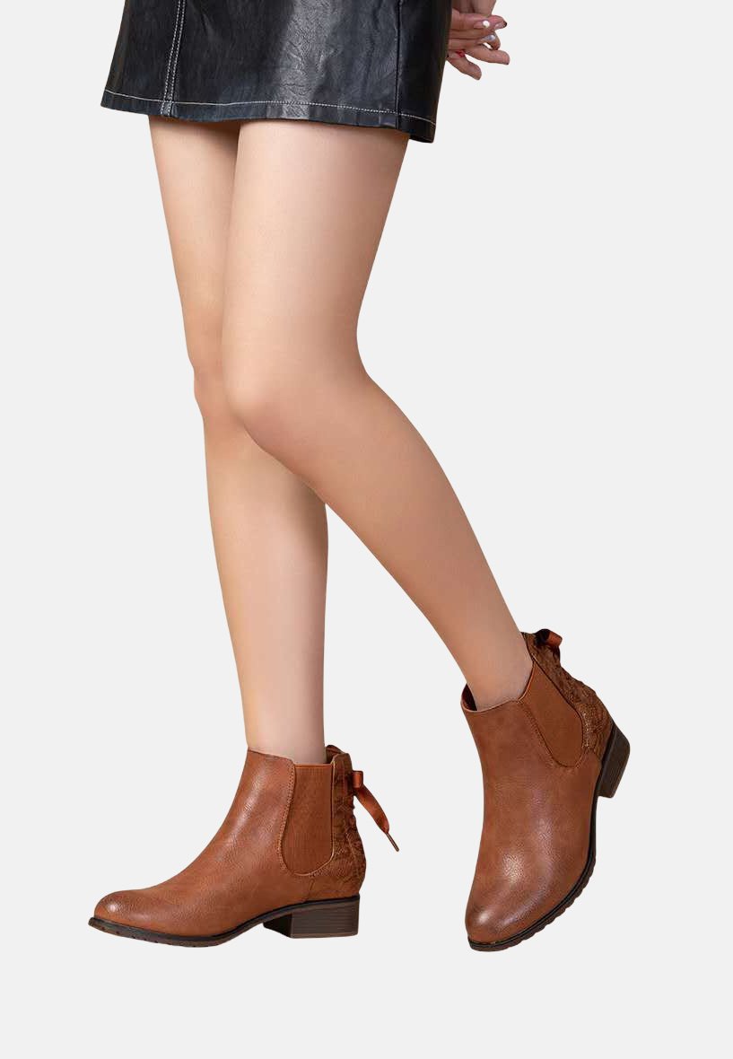 Super Mode Bottines camel