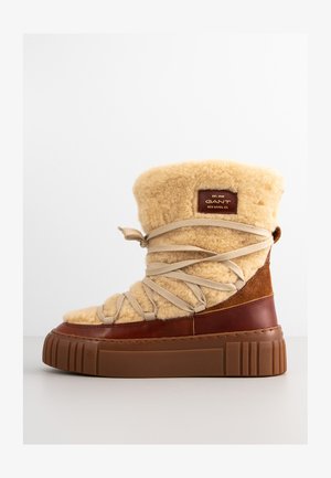 GANT Winter boots - cognac camel
