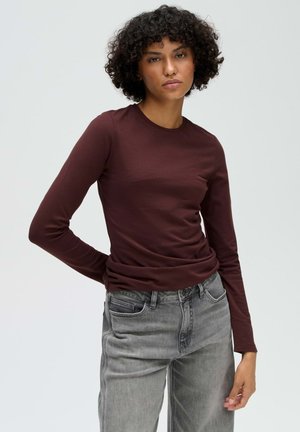OPUS, OPUS LANGARMSHIRT SMILLA - Langarmshirt - cherry jam