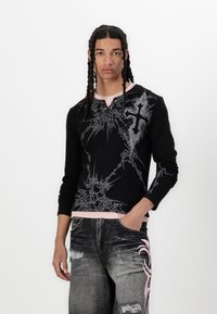 Jaded London BLADE COLOSSUS JORTS UNISEX - Τζιν σορτς - black