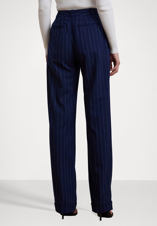 PINSTRIPE WOOL BLEND TWILL PANT - Trousers3