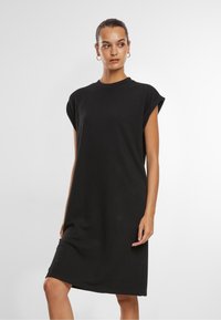 Urban Classics - LIGHT TERRY - Jersey dress - black Thumbnail Image 1