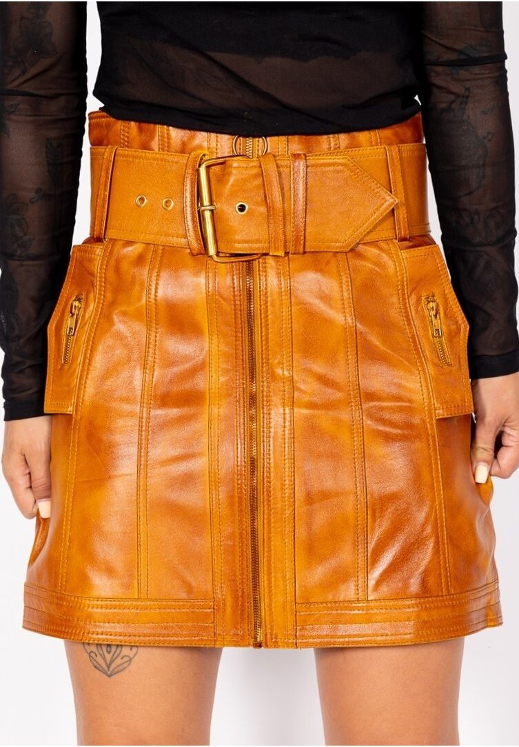 Be Noble CHARLOTTE - Lederrock - cognac