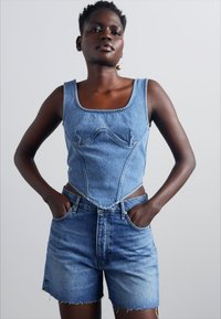 rag & bone VINTAGE CUT OFF - Džinsa auduma šorti - blue denim