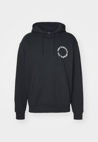 CIRCULAR LOGO HOODIE - Sweat à capuche - black