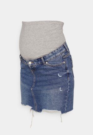 ONLY MATERNITY, SKY LIFE SKIRT - Jupe en jean - light blue denim