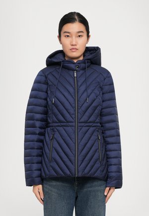 DRAWSTRING CHEVRON - Light jacket - midnight
