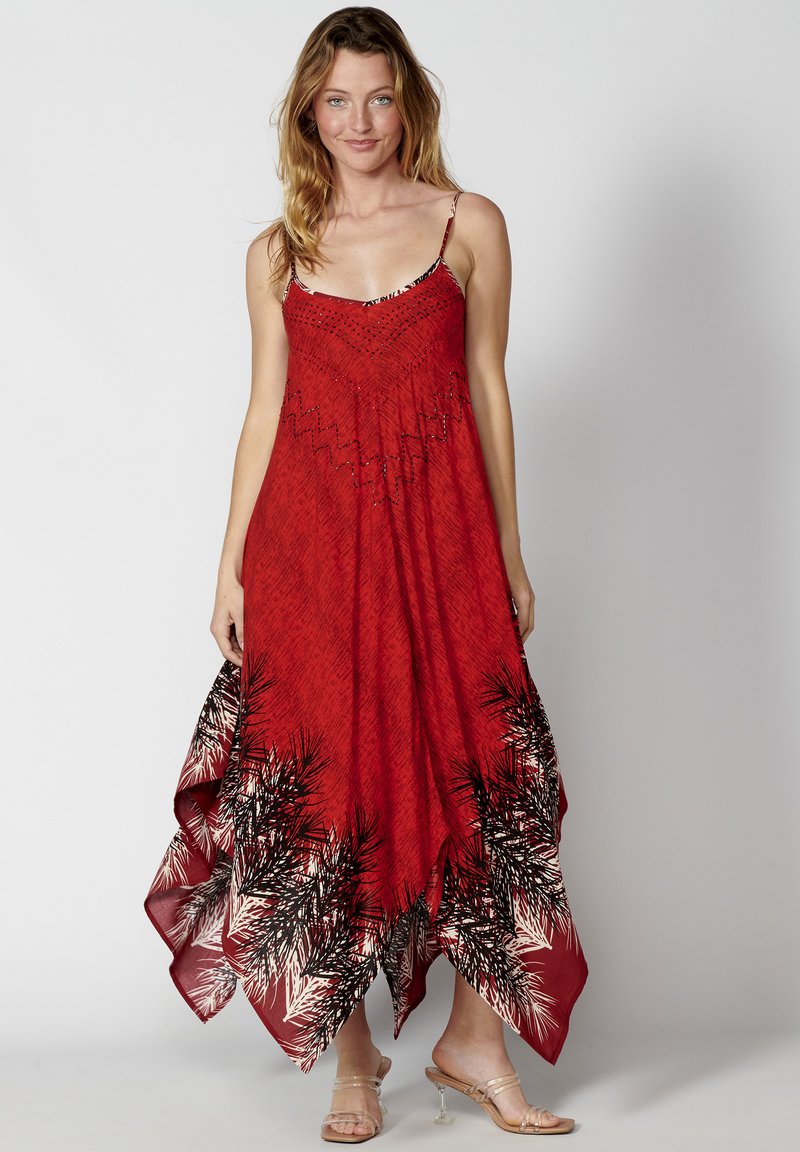 Koroshi SUMMER HIGH  - Rochie maxi - rojo red