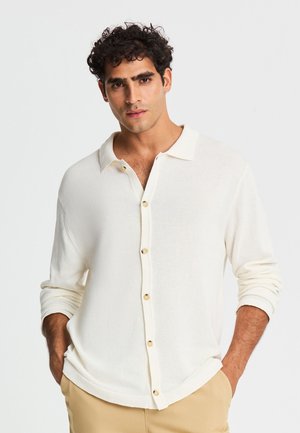 Terranova, MAGLIA TINTA UNITA - Camicia - bianco lana