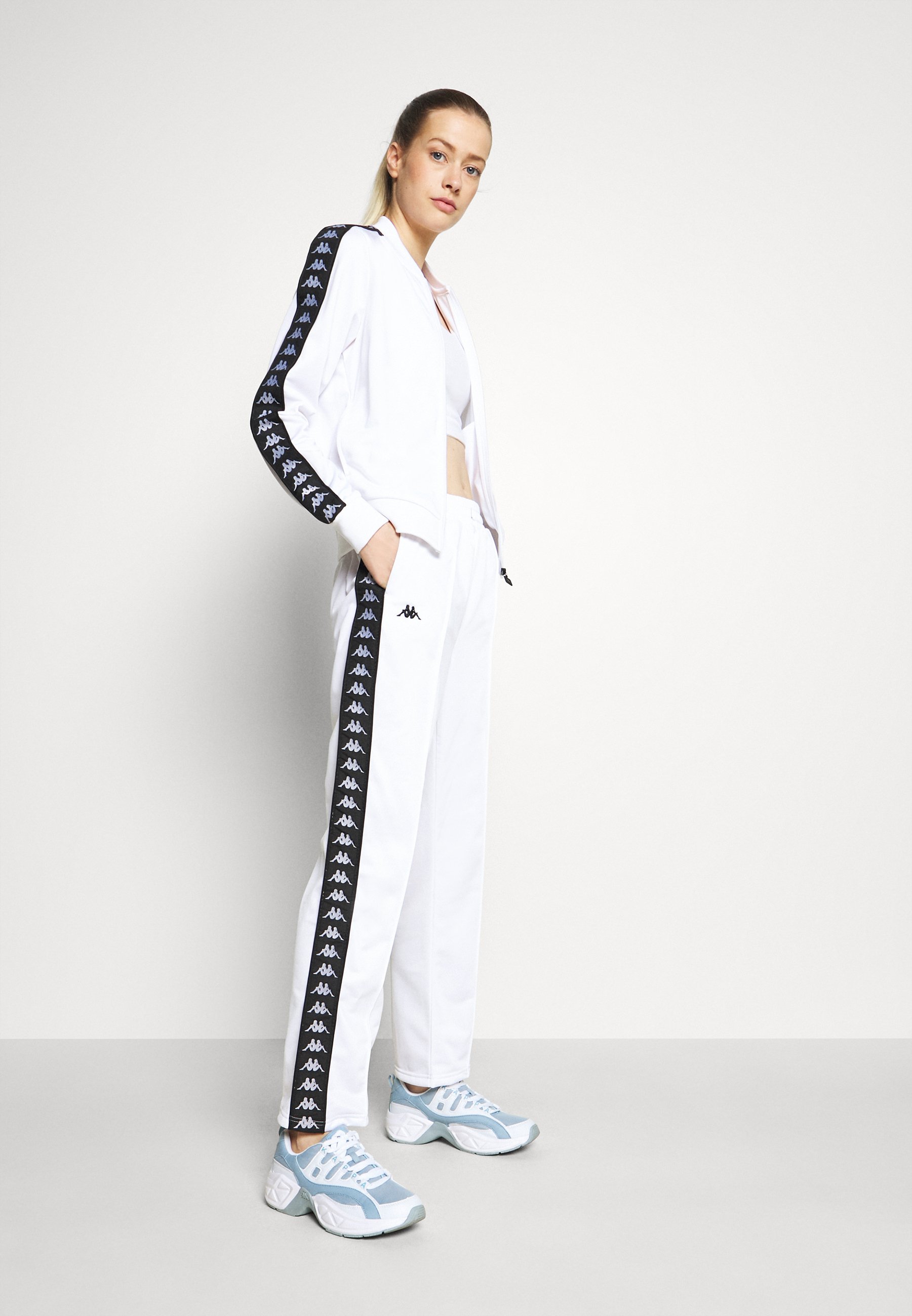 Kappa JASNA - Pantaloni sportivi - bright white/bianco - Zalando.it