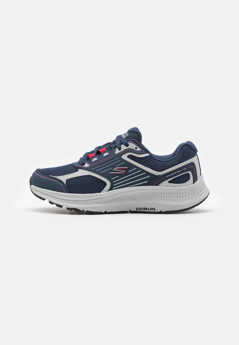 Skechers Performance - GO RUN CONSISTENT 2.0 LACE UP - Minimalistické běžecké boty - navy/red, Zvětšit