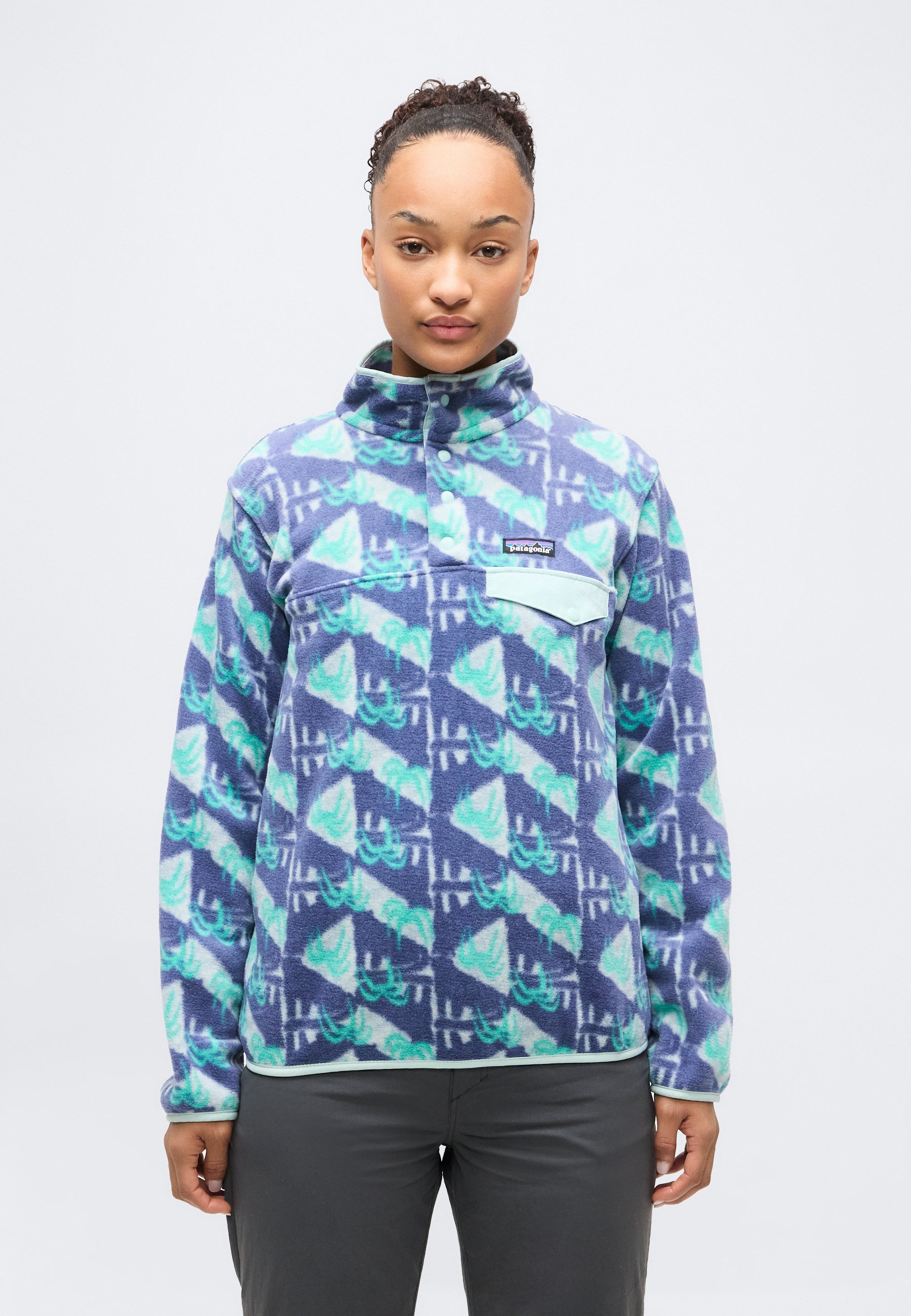 Patagonia SYNCH SNAP - Fleece jumper - jaguar/blue sage/blue