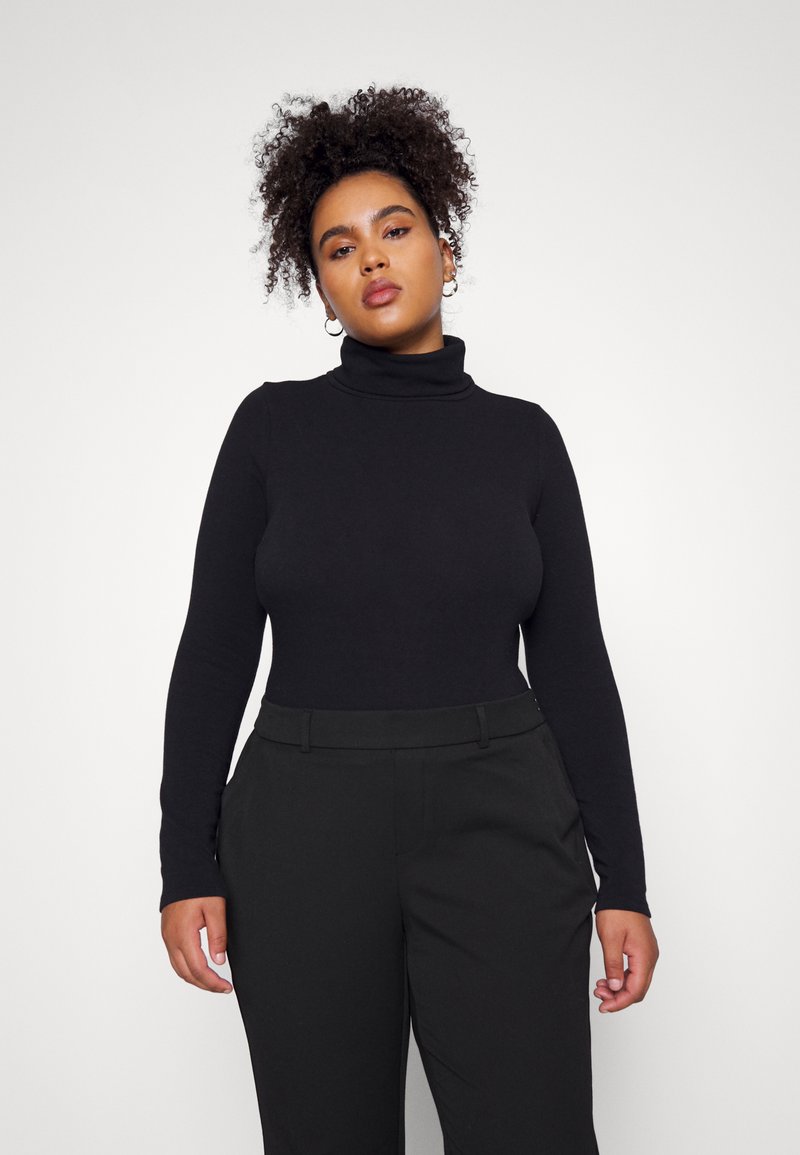 Madewell TURTLENECK BODYSUIT Bodijs true black/melns Zalando.lv
