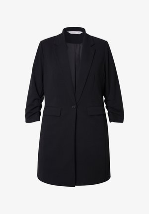 Angel of Style LONG- KOMFORT FIT 3/4-ÄRMEL MIT GEKRÄUSELTEM ABSCHLUSS - Manteau court - black