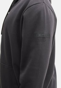 TOM TAILOR Sweater met rits - tarmac grey