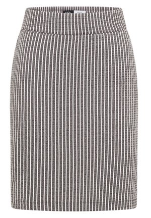 Cecil, KNIELANGER JOGG SKIRT IN SEERSUCKER-QUALITÄT - Jupe trapèze - brown cacao