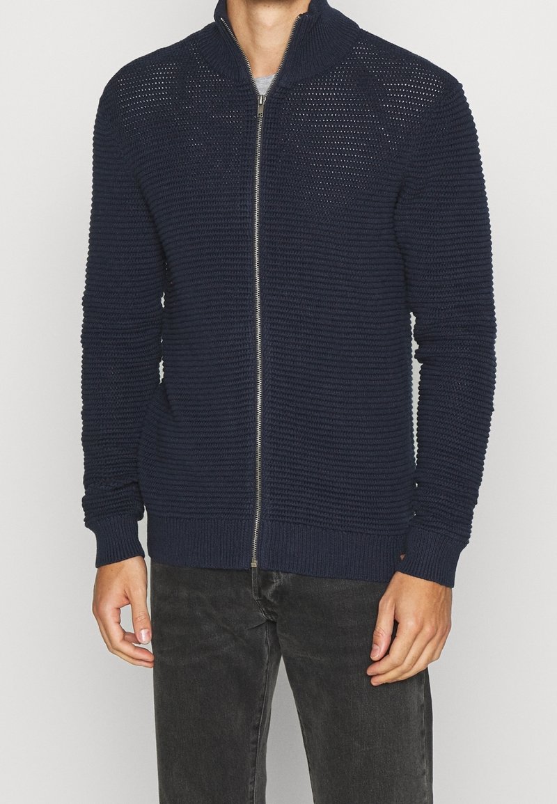 Pier One Gilet - mottled dark blue