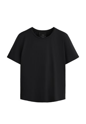 OYSHO SHORT-SLEEVED TECHNICAL - Jednoduché tričko - black