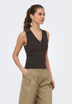 JDY, Knitted JDYNANNA Knitted - Polo - chocolate torte