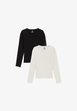 2 PACK - T-shirt à manches longues - black