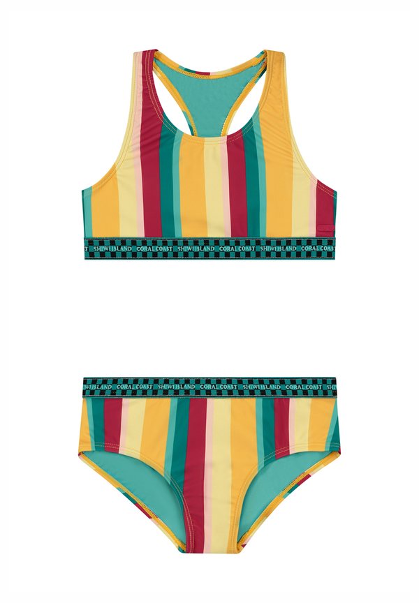 CHARLIE RACERBACK - HIPSTER SET - Bikini - multicolour soft stripe