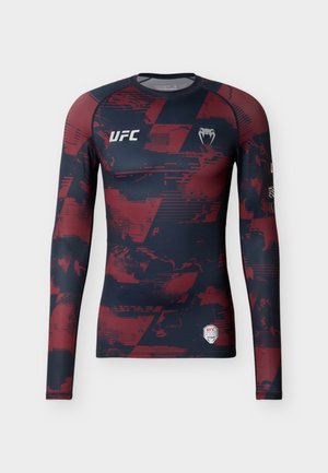 UFC ZENITH FIGHT WEEK MEN'S RASHGUARD - Spodné tričko - navy blue/burgundy/silver-coloured