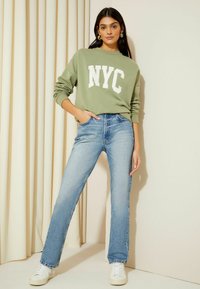 Friends Like These CREW NECK SLOGAN - Melegítőfelső - khaki green