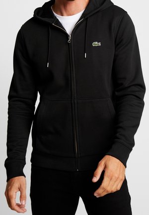 Felpa con zip - black