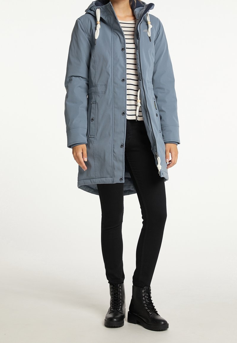 Schmuddelwedda Parka light blue/hellblau (Pre-owned) Zalando