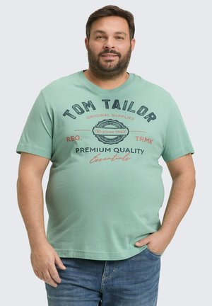 PLUS - MIT LOGO - T-shirt print - dust green