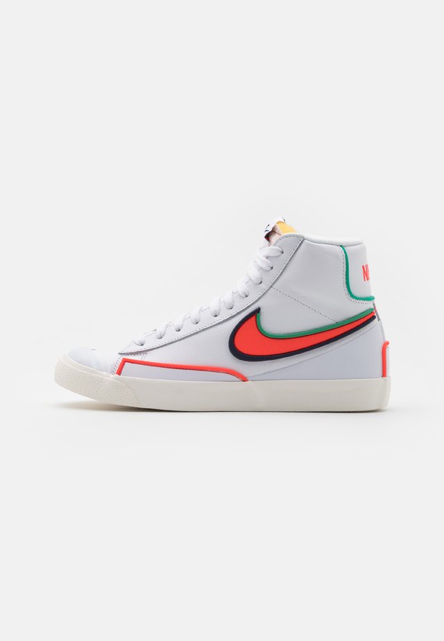 BLAZER MID '77 INFINITE - Sneaker high - white/bright crimson/blue void
